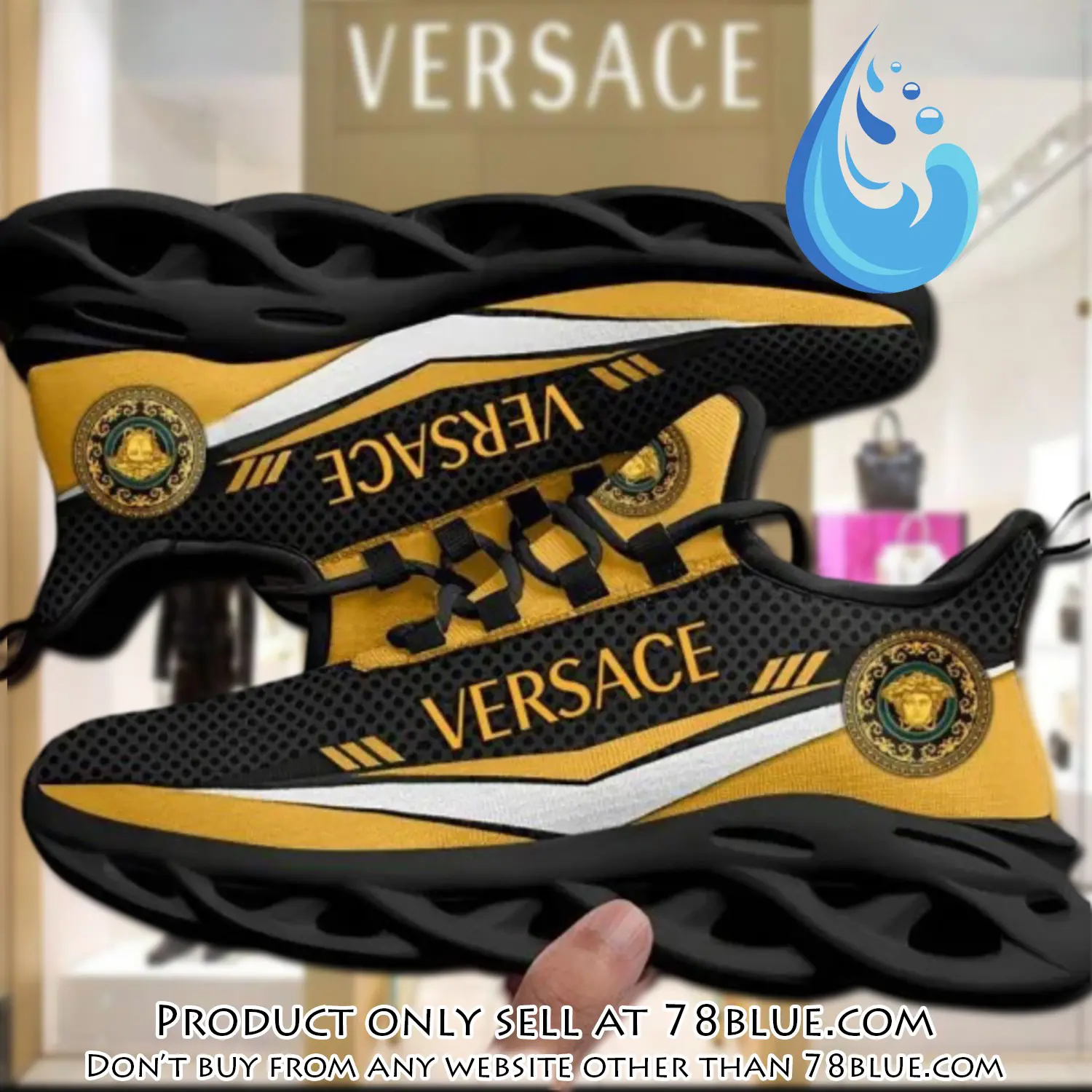 Versace medusa black premium max soul shoes luxury brand gifts for men women 78b0535703